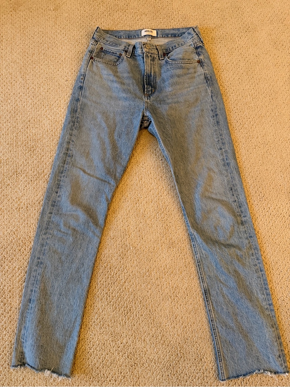 Agolde CHERIE HIGH RISE STRAIGHT IN MERIT size 27 like new